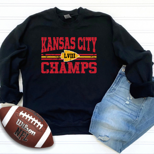Kansas City Champs '23 Sweatshirt - Black