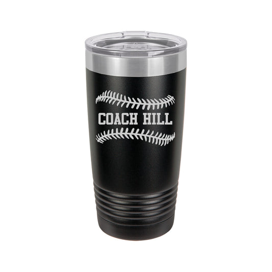 Baseball Stitches Coach or Player Personalized Tumbler