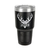 Deer Monogram Personalized Tumbler