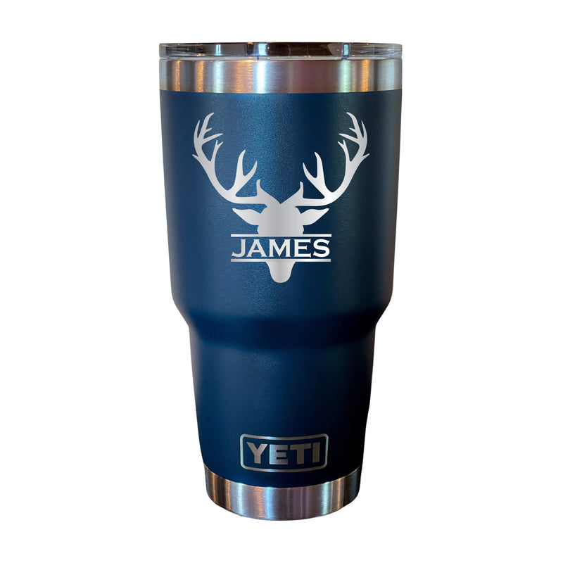 Deer Monogram Personalized Yeti Tumbler