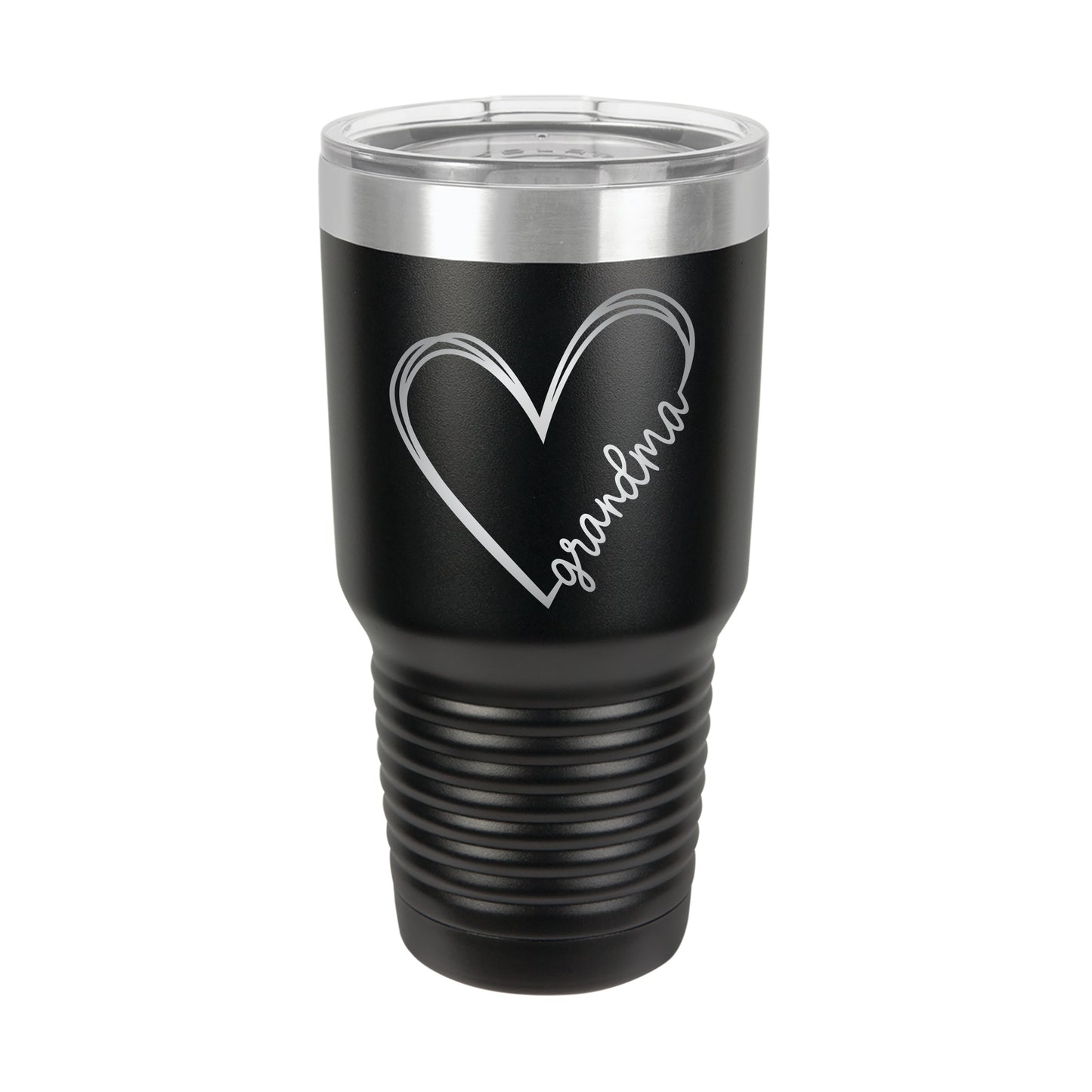 Cursive Grandma Heart Tumbler