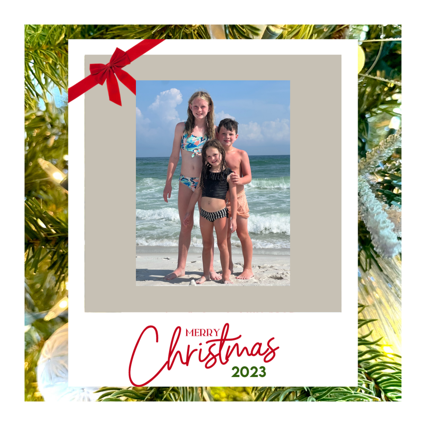Custom Polaroid Style Ornament